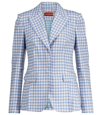Beatrix gingham stretch-blend blazer | Altuzarra