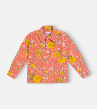Chemise en velours de coton mélangé à fleurs | ERL Kids