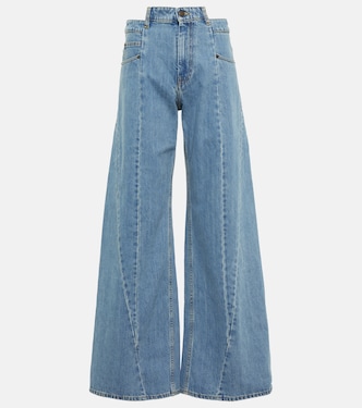 Décortiqué high-rise wide-leg jeans | Maison Margiela