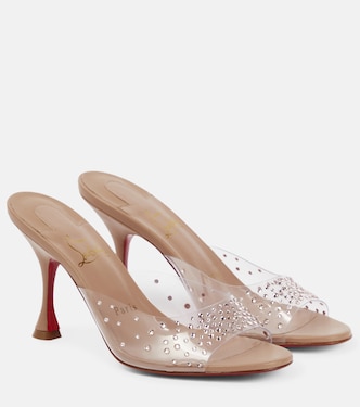 Nudes Degramule embellished mules | Christian Louboutin