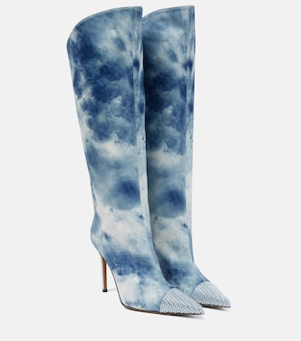 Botas altas en denim tie-dye | Alexandre Vauthier