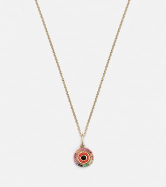 Collier Evil Eye en or 14 ct et diamants | Sydney Evan