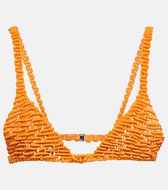 Bralette in cotone con perline | Roberta Einer