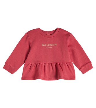 Baby Sweatshirt aus einem Baumwollgemisch | Balmain Kids