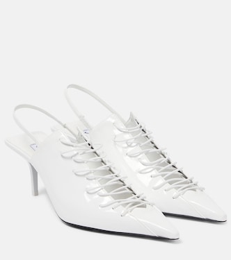 x Jean Paul Gaultier Corset leather pumps | Jimmy Choo