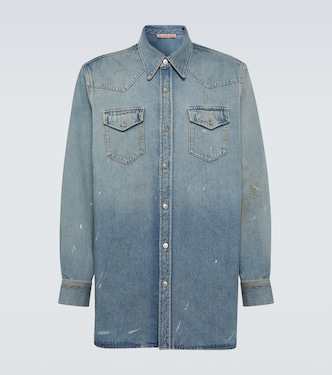 Distressed denim shirt | Acne Studios
