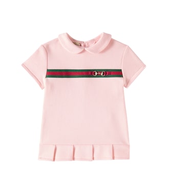 Baby Horsebit cotton dress | Gucci Kids