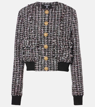 Chaqueta bomber de tweed | Balmain