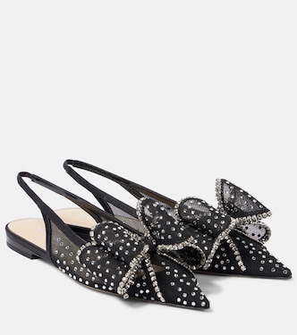 Le Cadeau mesh slingback flats | Mach & Mach