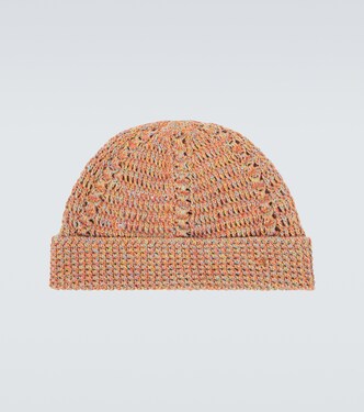 VGold linen and cotton beanie | Valentino Garavani