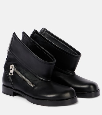Leather biker boots | JW Anderson