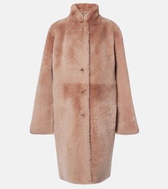 Manteau Britanny réversible en cuir et shearling | Joseph