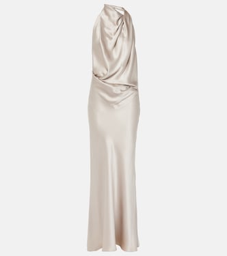 Draped silk gown | The Sei