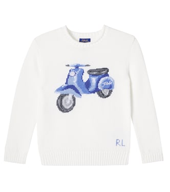 Intarsia cotton sweater | Polo Ralph Lauren Kids