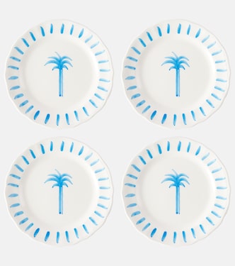 Palm set of 4 ceramic plates | Les-Ottomans