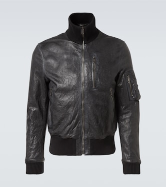 Leather bomber jacket | Dolce&Gabbana