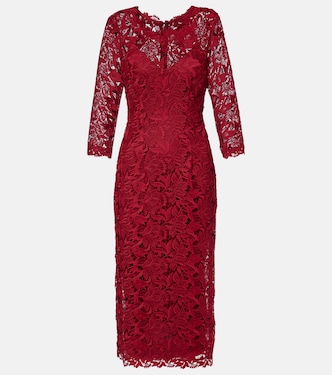 Robe midi en dentelle | Carolina Herrera