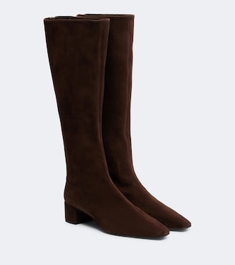Saint Honore 35 suede knee-high boots | Aquazzura