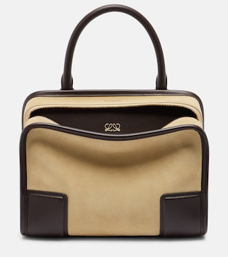 Borsa a mano in suede con pelle | Loewe