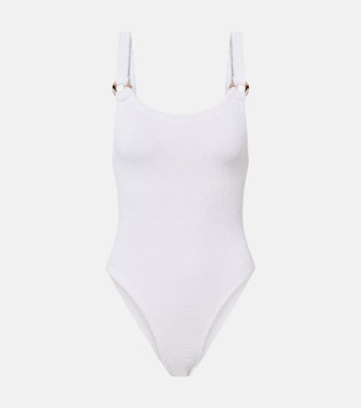 x Hunza G Domino Burberry Check swimsuit | Burberry