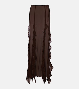 Ora ruffled maxi skirt | Bananhot
