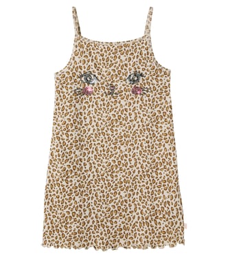Famo leopard-print sequined cotton dress | Konges Sløjd