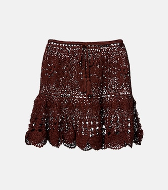 Crochet cotton miniskirt | Anna Kosturova