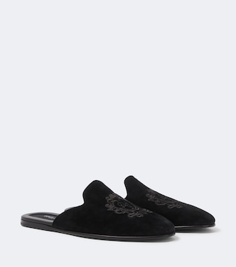 엠브로이더리 스웨이드 뮬 | Dolce&Gabbana