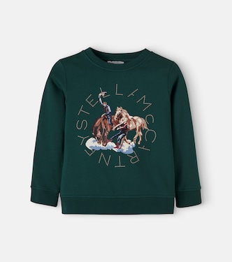Printed cotton fleece sweatshirt | Stella McCartney Kids