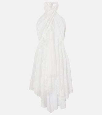 Halterneck lace minidress | Norma Kamali