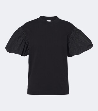 T-Shirt aus Baumwoll-Jersey mit Puffärmeln | Patou