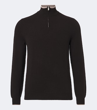 Cashmere half-zip sweater | Fedeli