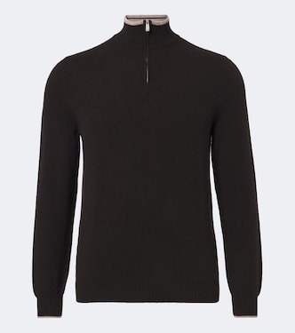 Cashmere half-zip sweater | Fedeli