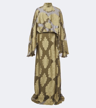 Chimera jacquard silk chiffon gown | Taller Marmo