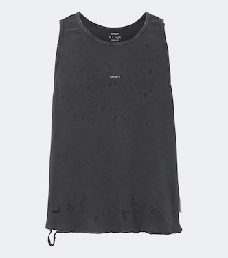 MothTech™ waffle-knit cotton tank top | Satisfy