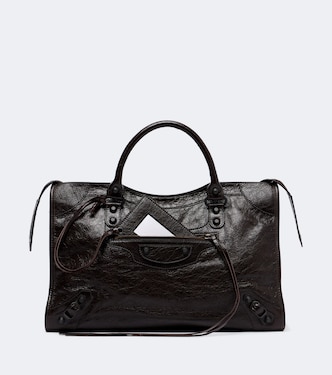 Le City Medium leather top-handle bag | Balenciaga