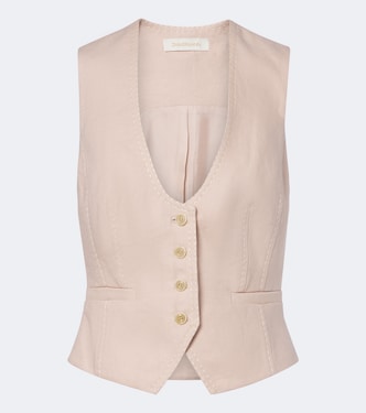 Clash linen vest | Zimmermann