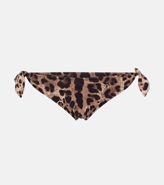 Leopard-print bikini bottoms | Dolce&Gabbana