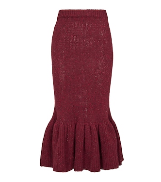 Wool knit midi skirt | Marni