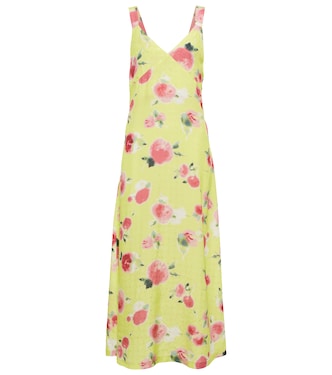 Robe midi Hilda en jacquard à fleurs | Rotate