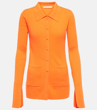 Tuxedo ribbed-knit cardigan | Live The Process