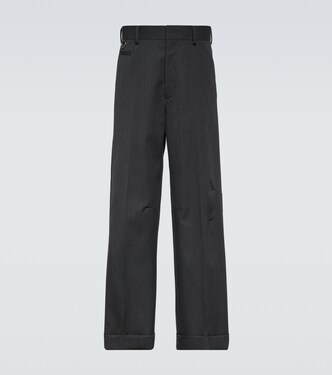 Wool straight pants | Undercover