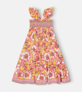 Robe Cindy en coton à fleurs | Poupette St Barth Kids