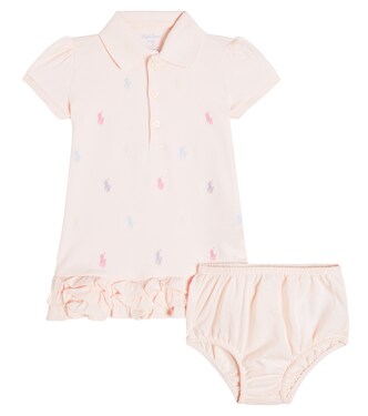 Baby Schiffli cotton dress and bloomers set | Polo Ralph Lauren Kids