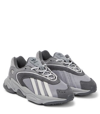 Oztral J leather-trimmed sneakers | Adidas Originals Kids