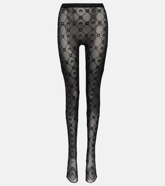 Crescent Moon jacquard tights | Marine Serre