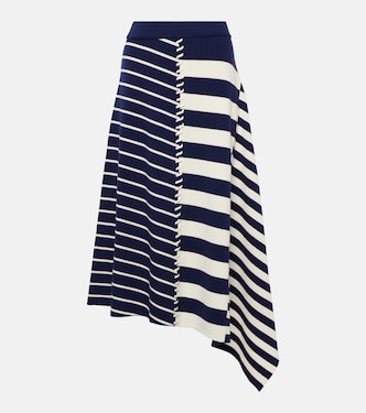 Braylon asymmetrical midi skirt | Simkhai