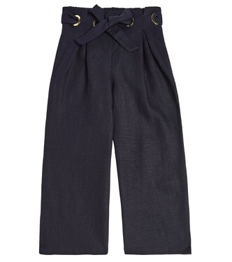 Linen straight pants | Chloé Kids