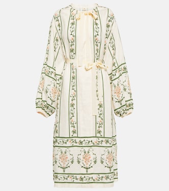 Robe midi Zircon Margarita Amanecer en coton | Agua by Agua Bendita