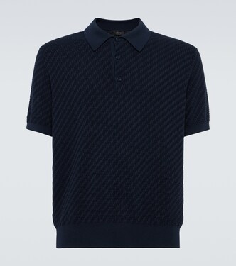 Cotton, silk, and cashmere polo shirt | Brioni